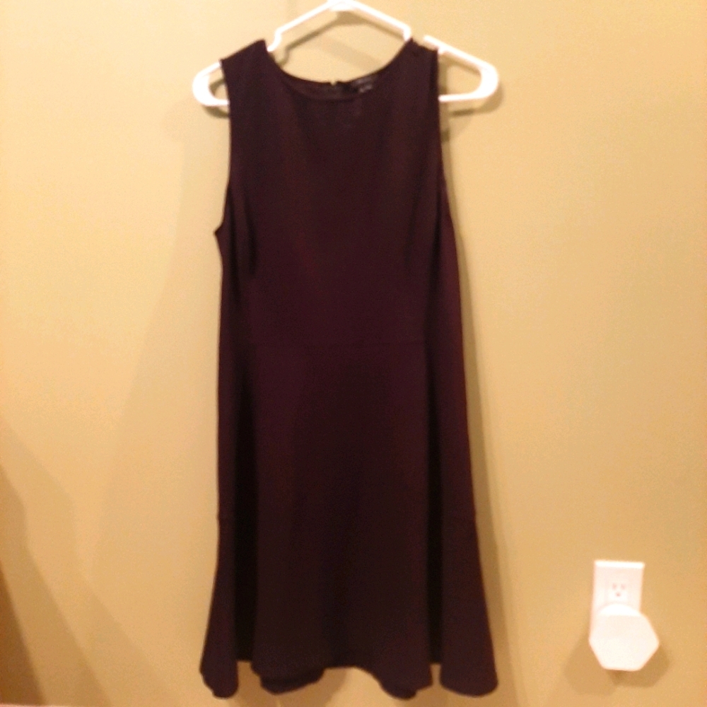 Simple knee high black dress